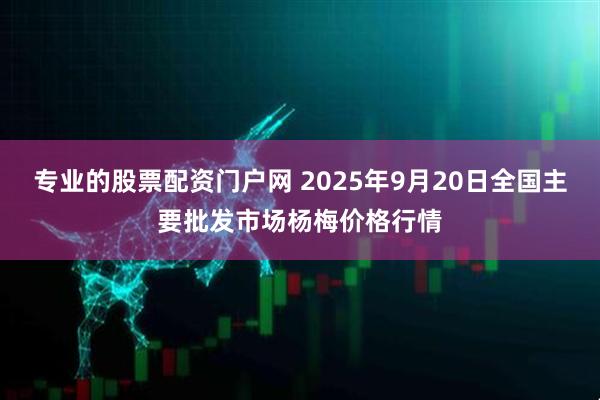 专业的股票配资门户网 2025年9月20日全国主要批发市场杨梅价格行情