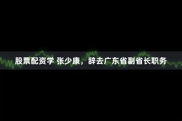 股票配资学 张少康，辞去广东省副省长职务